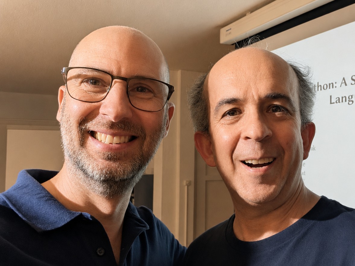 Ian and Kevlin selfie