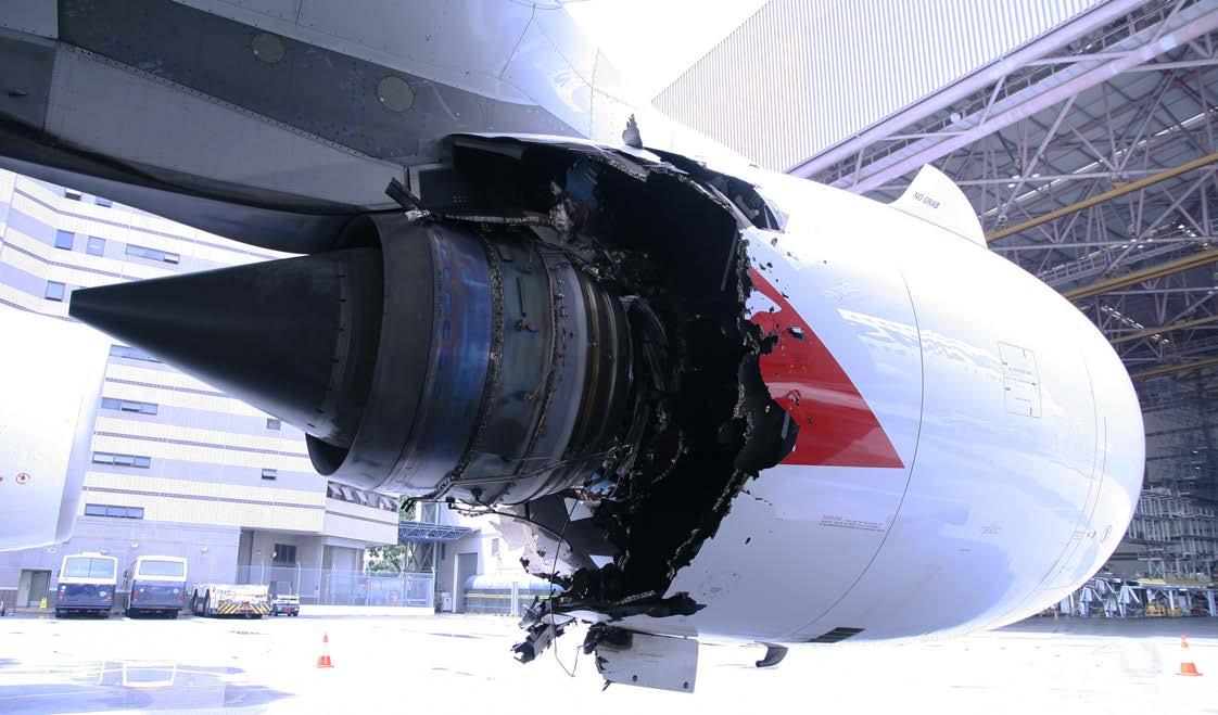 Photo of damaged engine taken from Wikipedia